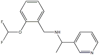 {[2-(difluoromethoxy)phenyl]methyl}[1-(pyridin-3-yl)ethyl]amine 구조식 이미지