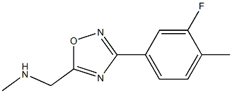 {[3-(3-fluoro-4-methylphenyl)-1,2,4-oxadiazol-5-yl]methyl}(methyl)amine Structure