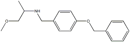 {[4-(benzyloxy)phenyl]methyl}(1-methoxypropan-2-yl)amine Structure
