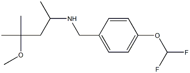 {[4-(difluoromethoxy)phenyl]methyl}(4-methoxy-4-methylpentan-2-yl)amine Structure