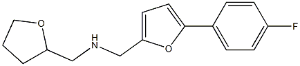 {[5-(4-fluorophenyl)furan-2-yl]methyl}(oxolan-2-ylmethyl)amine Structure