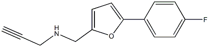 {[5-(4-fluorophenyl)furan-2-yl]methyl}(prop-2-yn-1-yl)amine Structure