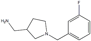 {1-[(3-fluorophenyl)methyl]pyrrolidin-3-yl}methanamine Structure