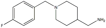 {1-[(4-fluorophenyl)methyl]piperidin-4-yl}methanamine Structure