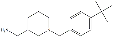 {1-[(4-tert-butylphenyl)methyl]piperidin-3-yl}methanamine Structure