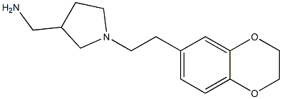 {1-[2-(2,3-dihydro-1,4-benzodioxin-6-yl)ethyl]pyrrolidin-3-yl}methylamine Structure