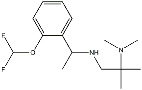 {1-[2-(difluoromethoxy)phenyl]ethyl}[2-(dimethylamino)-2-methylpropyl]amine Structure