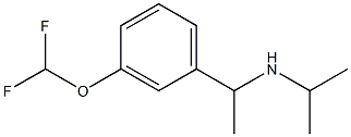 {1-[3-(difluoromethoxy)phenyl]ethyl}(propan-2-yl)amine 구조식 이미지