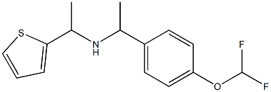 {1-[4-(difluoromethoxy)phenyl]ethyl}[1-(thiophen-2-yl)ethyl]amine 구조식 이미지