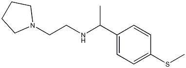 {1-[4-(methylsulfanyl)phenyl]ethyl}[2-(pyrrolidin-1-yl)ethyl]amine Structure