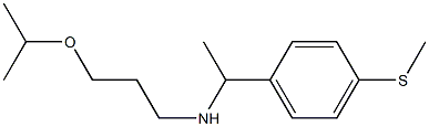 {1-[4-(methylsulfanyl)phenyl]ethyl}[3-(propan-2-yloxy)propyl]amine 구조식 이미지