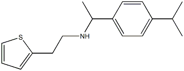 {1-[4-(propan-2-yl)phenyl]ethyl}[2-(thiophen-2-yl)ethyl]amine 구조식 이미지