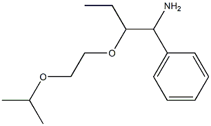 {1-amino-2-[2-(propan-2-yloxy)ethoxy]butyl}benzene 구조식 이미지