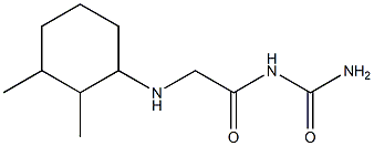{2-[(2,3-dimethylcyclohexyl)amino]acetyl}urea 구조식 이미지