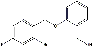 {2-[(2-bromo-4-fluorophenyl)methoxy]phenyl}methanol Structure