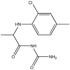 {2-[(2-chloro-4-methylphenyl)amino]propanoyl}urea Structure