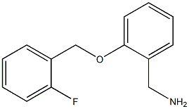 {2-[(2-fluorophenyl)methoxy]phenyl}methanamine Structure