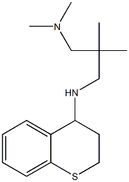 {2-[(3,4-dihydro-2H-1-benzothiopyran-4-ylamino)methyl]-2-methylpropyl}dimethylamine Structure