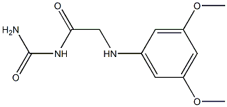 {2-[(3,5-dimethoxyphenyl)amino]acetyl}urea 구조식 이미지