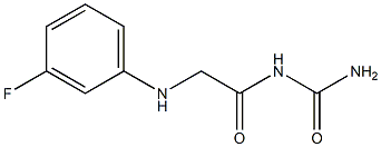 {2-[(3-fluorophenyl)amino]acetyl}urea 구조식 이미지