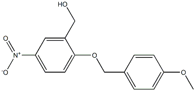 {2-[(4-methoxyphenyl)methoxy]-5-nitrophenyl}methanol 구조식 이미지