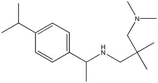 {2-[(dimethylamino)methyl]-2-methylpropyl}({1-[4-(propan-2-yl)phenyl]ethyl})amine Structure