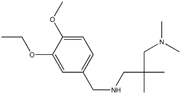 {2-[(dimethylamino)methyl]-2-methylpropyl}[(3-ethoxy-4-methoxyphenyl)methyl]amine Structure