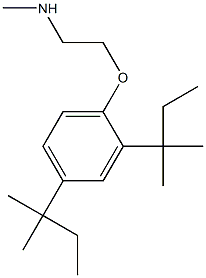 {2-[2,4-bis(2-methylbutan-2-yl)phenoxy]ethyl}(methyl)amine Structure