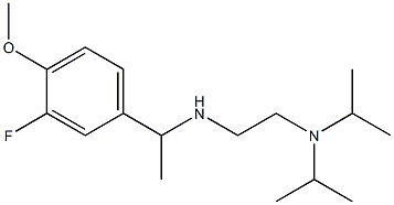 {2-[bis(propan-2-yl)amino]ethyl}[1-(3-fluoro-4-methoxyphenyl)ethyl]amine Structure