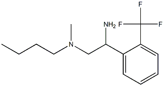 {2-amino-2-[2-(trifluoromethyl)phenyl]ethyl}(butyl)methylamine Structure