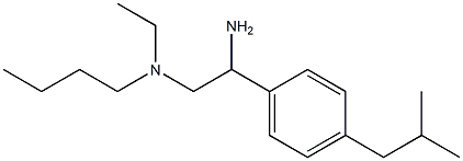 {2-amino-2-[4-(2-methylpropyl)phenyl]ethyl}(butyl)ethylamine Structure