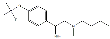 {2-amino-2-[4-(trifluoromethoxy)phenyl]ethyl}(butyl)methylamine Structure