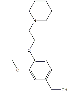 {3-ethoxy-4-[2-(piperidin-1-yl)ethoxy]phenyl}methanol 구조식 이미지