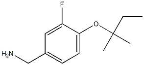 {3-fluoro-4-[(2-methylbutan-2-yl)oxy]phenyl}methanamine 구조식 이미지