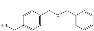 {4-[(1-phenylethoxy)methyl]phenyl}methanamine 구조식 이미지