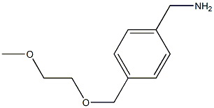 {4-[(2-methoxyethoxy)methyl]phenyl}methanamine Structure