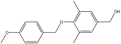 {4-[(4-methoxyphenyl)methoxy]-3,5-dimethylphenyl}methanol Structure
