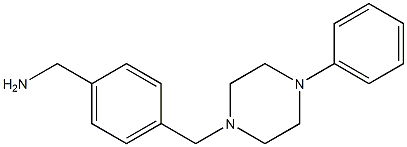 {4-[(4-phenylpiperazin-1-yl)methyl]phenyl}methanamine 구조식 이미지