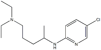 {4-[(5-chloropyridin-2-yl)amino]pentyl}diethylamine Structure