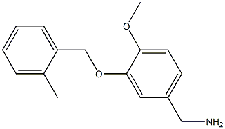 {4-methoxy-3-[(2-methylphenyl)methoxy]phenyl}methanamine 구조식 이미지