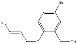 {5-bromo-2-[(3-chloroprop-2-en-1-yl)oxy]phenyl}methanol 구조식 이미지