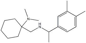 1-({[1-(3,4-dimethylphenyl)ethyl]amino}methyl)-N,N-dimethylcyclohexan-1-amine 구조식 이미지