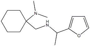 1-({[1-(furan-2-yl)ethyl]amino}methyl)-N,N-dimethylcyclohexan-1-amine 구조식 이미지