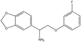 1-(1,3-benzodioxol-5-yl)-2-(3-fluorophenoxy)ethanamine 구조식 이미지