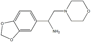 1-(1,3-benzodioxol-5-yl)-2-morpholin-4-ylethanamine 구조식 이미지