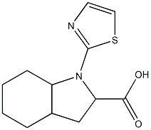 1-(1,3-thiazol-2-yl)octahydro-1H-indole-2-carboxylic acid 구조식 이미지