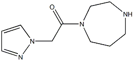 1-(1,4-diazepan-1-yl)-2-(1H-pyrazol-1-yl)ethan-1-one Structure