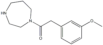 1-(1,4-diazepan-1-yl)-2-(3-methoxyphenyl)ethan-1-one 구조식 이미지