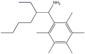 1-(1-amino-2-ethylhexyl)-2,3,4,5,6-pentamethylbenzene 구조식 이미지
