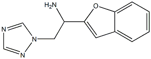 1-(1-benzofuran-2-yl)-2-(1H-1,2,4-triazol-1-yl)ethan-1-amine 구조식 이미지